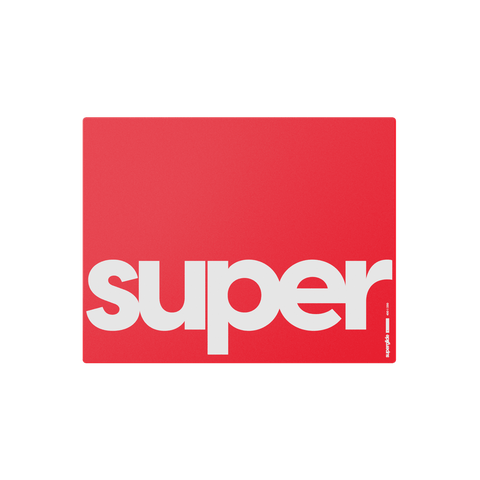 Red Superglide Glass Mousepad L (Large) with tempered glass surface for ultra-smooth mouse movements and enhanced portability. Made with durable Gorilla Glass and an anti-slip silicone rubber base for maximum grip on surfaces