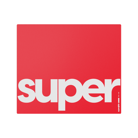 Red Superglide Glass Mousepad XL (Extra Large) tempered glass surface for ultra-smooth mouse movements and enhanced portability. Made with durable Gorilla Glass and an anti-slip silicone rubber base for maximum grip on surfaces