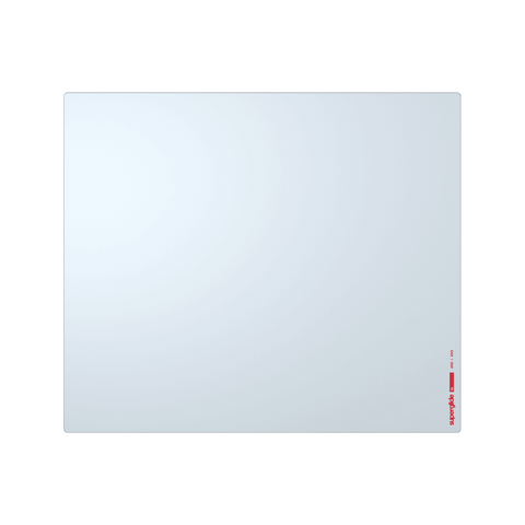 White Superglide Glass Mousepad XL (Extra Large) tempered glass surface for ultra-smooth mouse movements and enhanced portability. Made with durable Gorilla Glass and an anti-slip silicone rubber base for maximum grip on surfaces