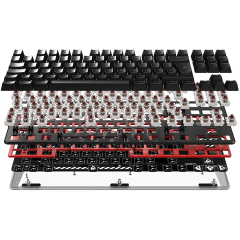 PulsarGamingGears_PCMKTKL ISO Keyboard Barebone_Black Customizable pcb barabone