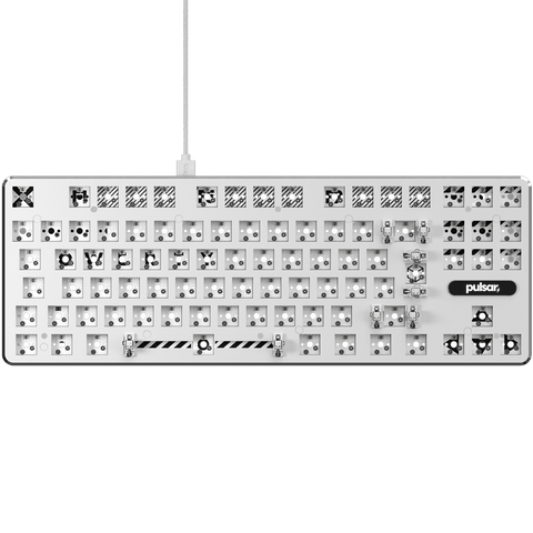 PulsarGamingGears_PCMK_TKL ISO Keyboard Barebone_White Front View
