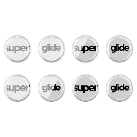 Superglide 6mm dot glass mouse skates 8pcs