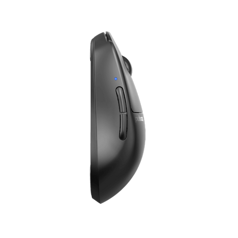Black Pulsar X2 v2 Gaming Mouse, lightweight and ergonomically designed with a symmetrical shape, optical switch, PAW3395 sensor, ideal for fingertip and claw grip styles