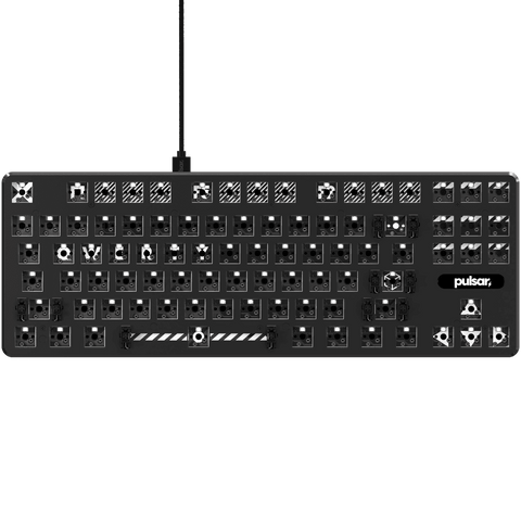 PCMK ANSI TKL Mechanical Gaming Keyboard Black Barebone style for customizing  | Pulsar Gaming Gears